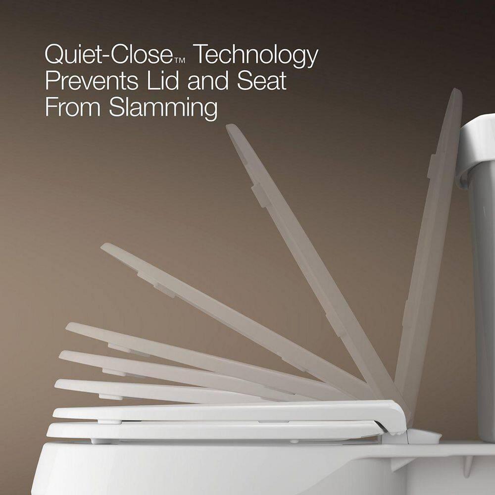 Cachet Round-Front Toilet Seat with Quiet-Close Lid and Seat and Grip-Tight Bumpers