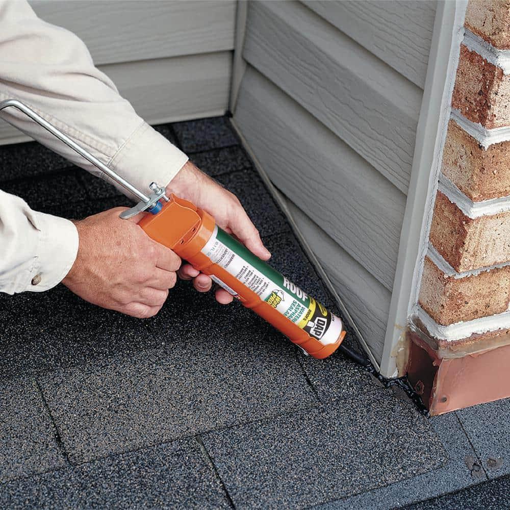 DAP 18268 10.1 oz. Black Roof Waterproof Asphalt Filler & Sealant