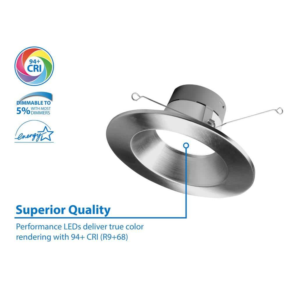 6'' Dimmable Air-Tight IC Rated LED Retrofit Recessed Lighting Kit