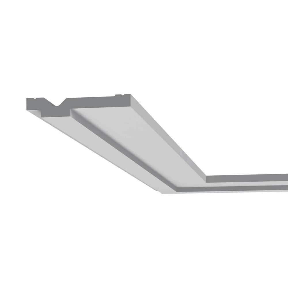 2-3/4 in x 1/2 in x 78-3/4 in Primed White Plain Polystyrene Crown Moulding (Set of 5)