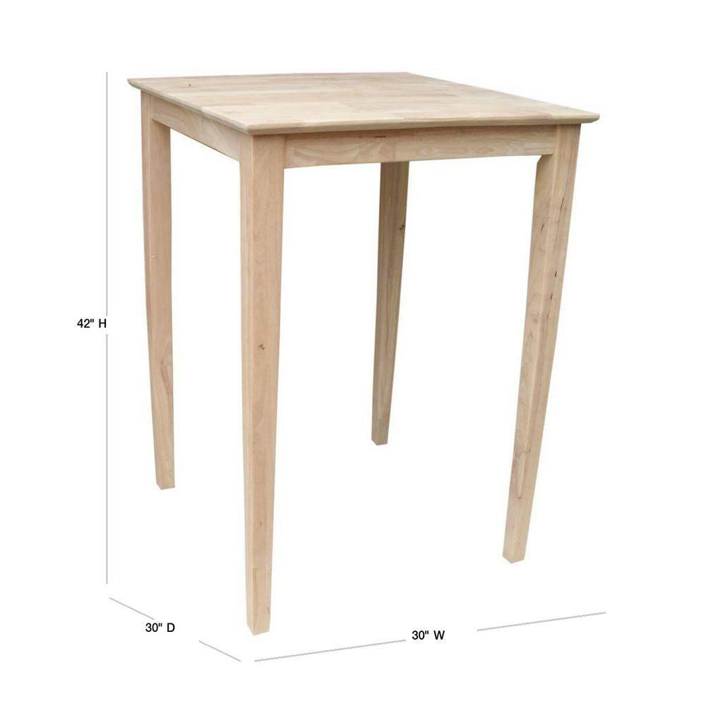 30" Square Solid Wood Tables - International Concepts