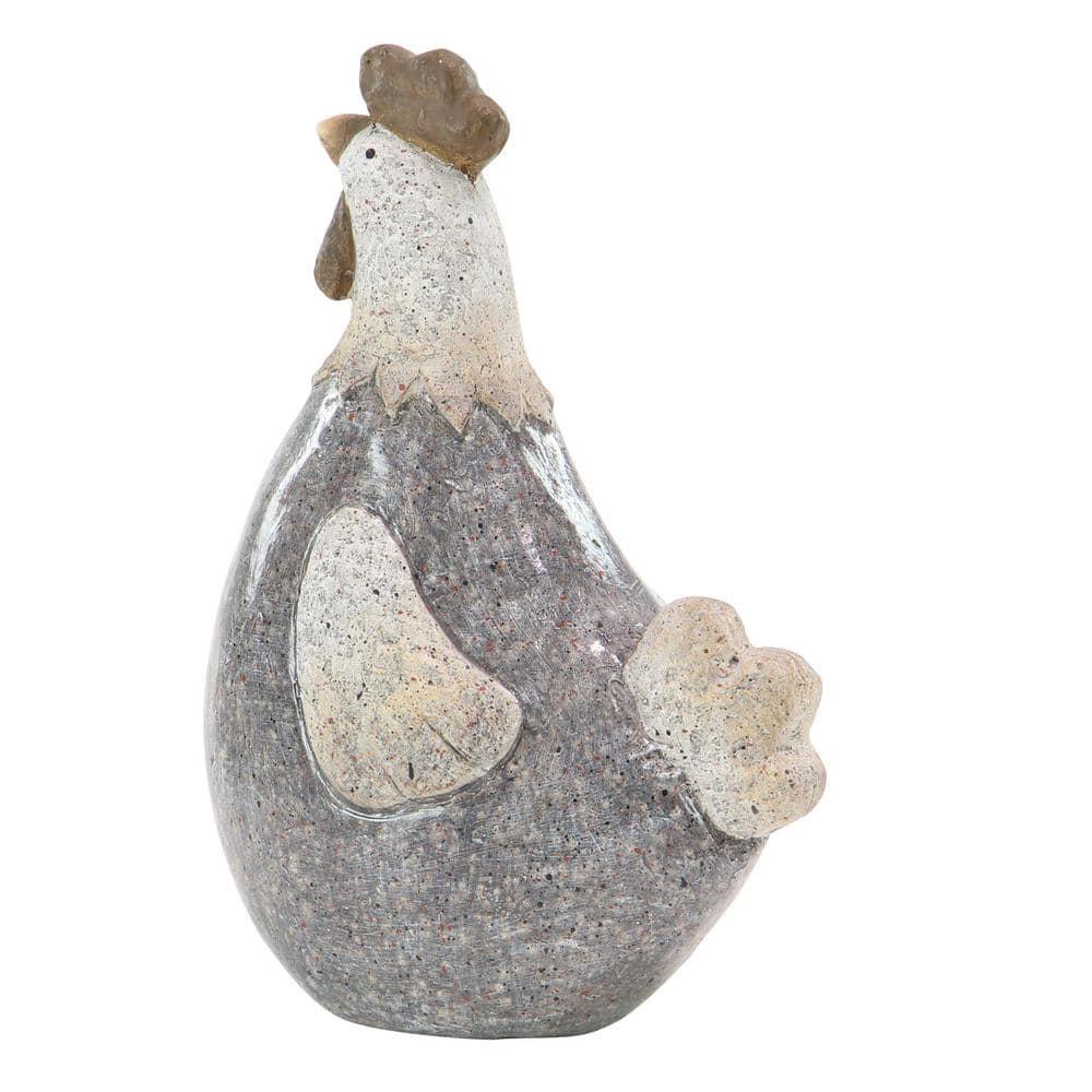 DecMode 13" Indoor Outdoor Rooster Garden Sculpture