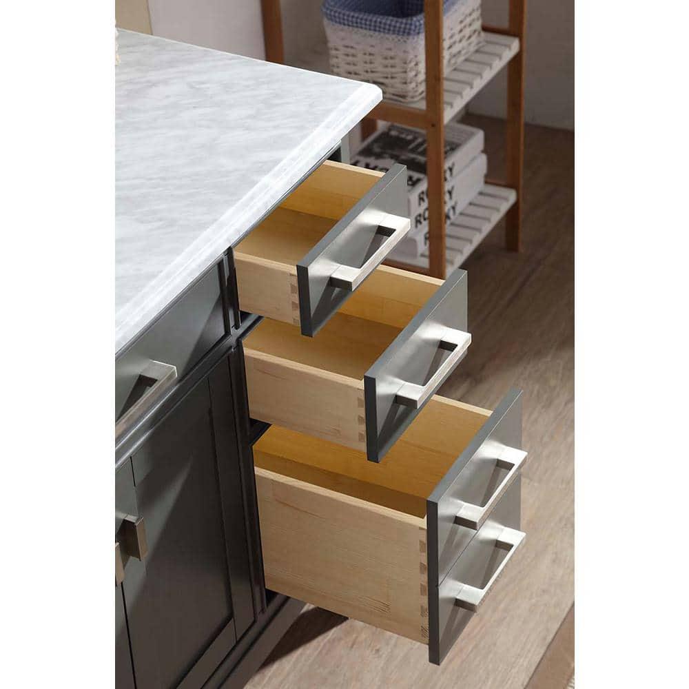 Ari Kitchen & Bath Danny 42" Solid Wood Bathroom Vanity in Maple Gray