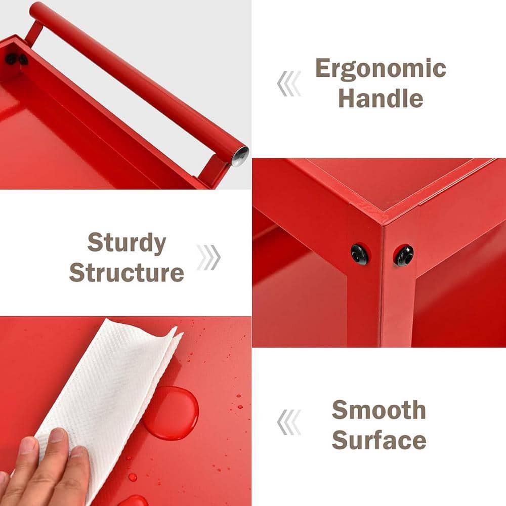Costway 31'' H x 30'' W Utility Cart with Wheels