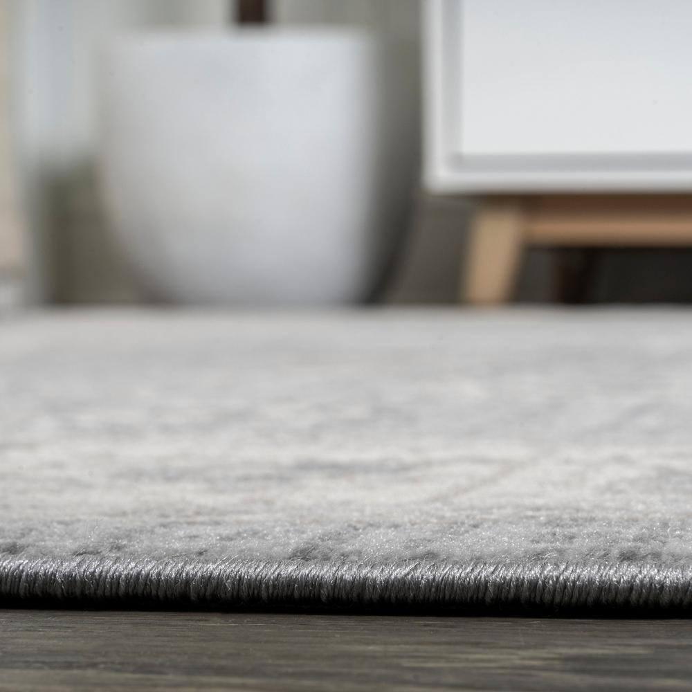 3' X 5' Modern Persian Vintage Moroccan Traditional Area Rug, Light Gray - JONATHAN Y