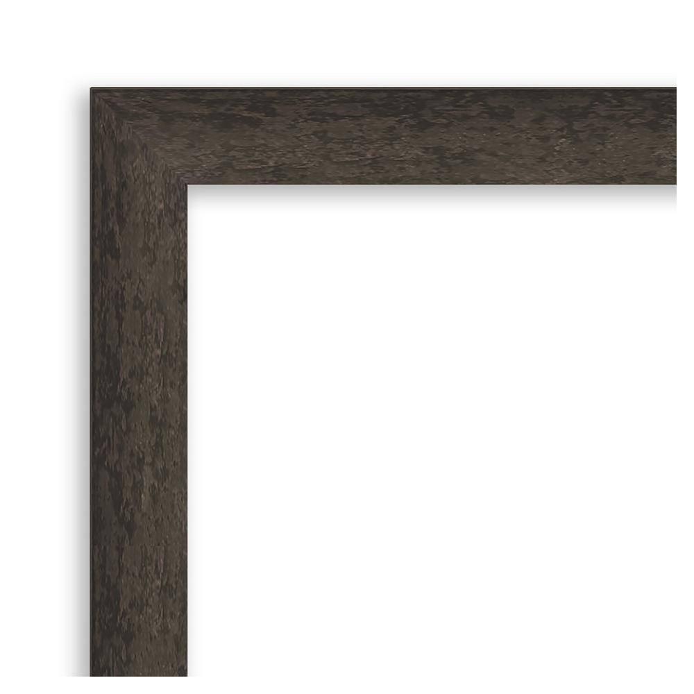 Amanti Art Dappled Black Brown Narrow Wood Picture Frame Opening Size 18x22 in.