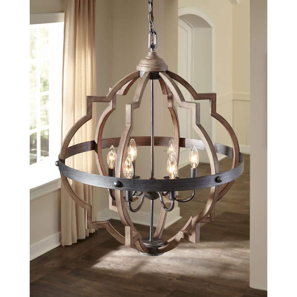 Stardust Chrome Quatrefoil 4-Light Incandescent Pendant
