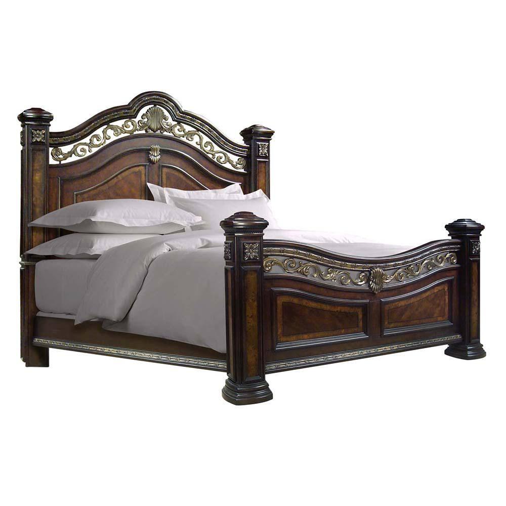 Steve Silver Monte Carlo Rich Cocoa Chocolate Queen Bed Complete