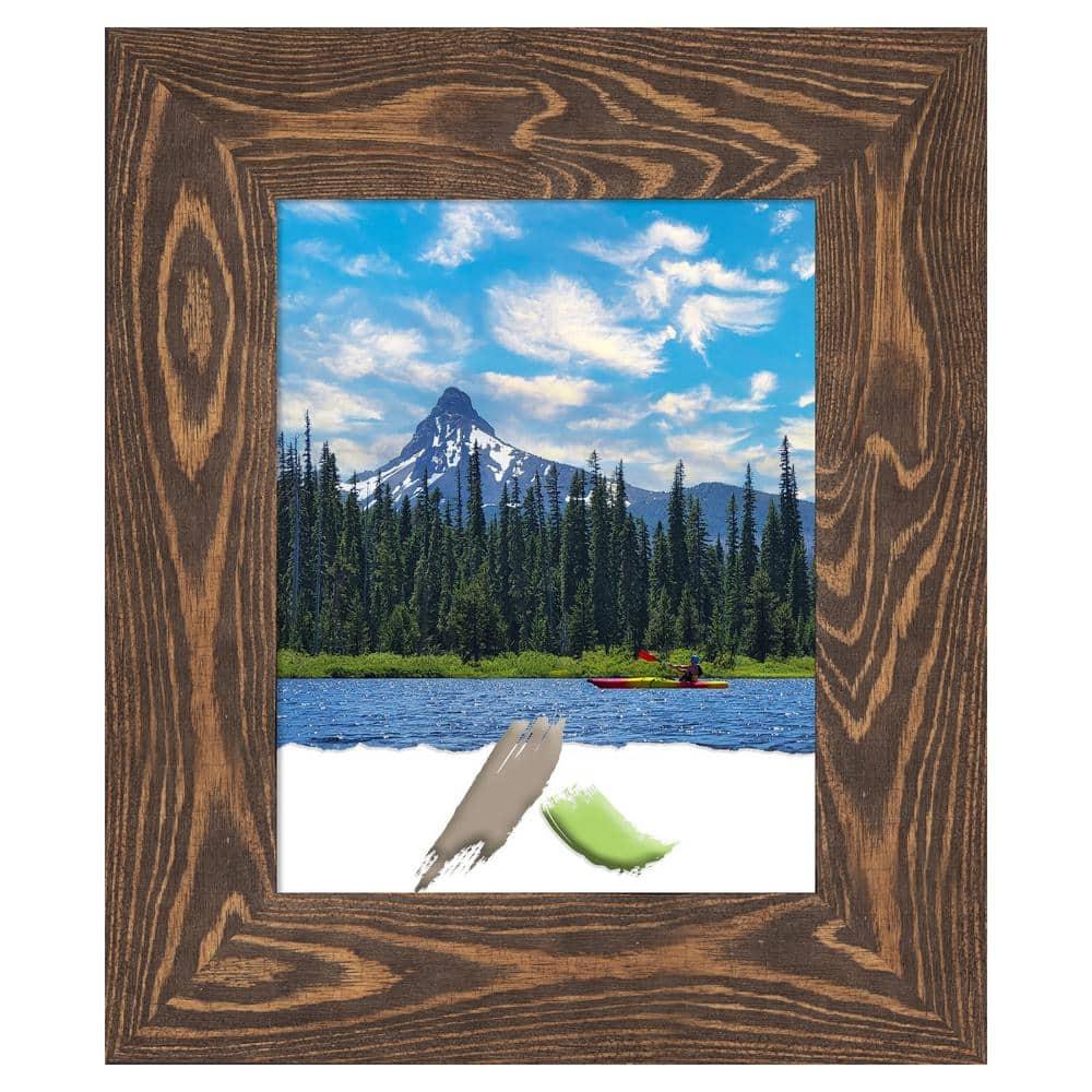 Amanti Art Bridge Brown Wood Picture Frame Opening Size 11x14 in.