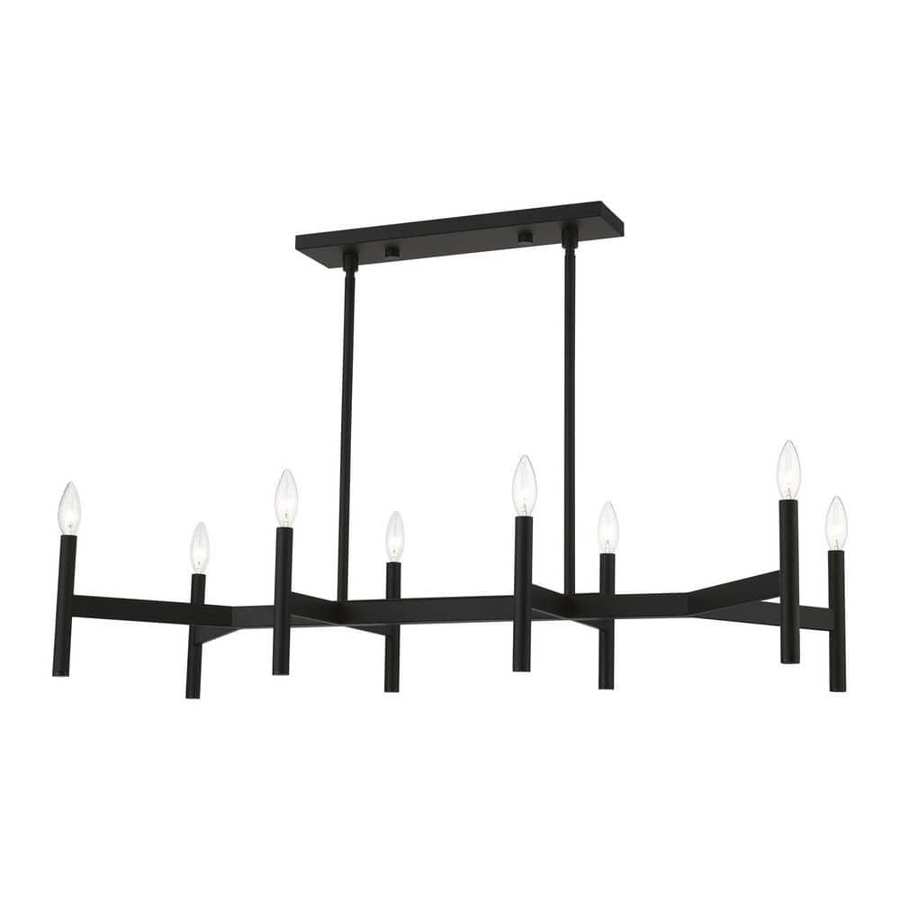 Livex Lighting Copenhagen 8 - Light Chandelier in  Black