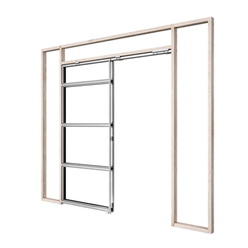 ROCKET 30-in x 80-in Steel Pocket Door Frame with Frame and hardware