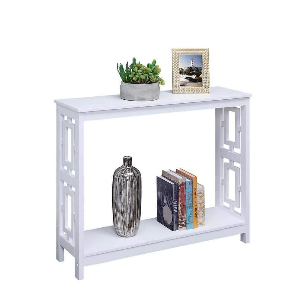 Convenience Concepts Town Square Console Table, White