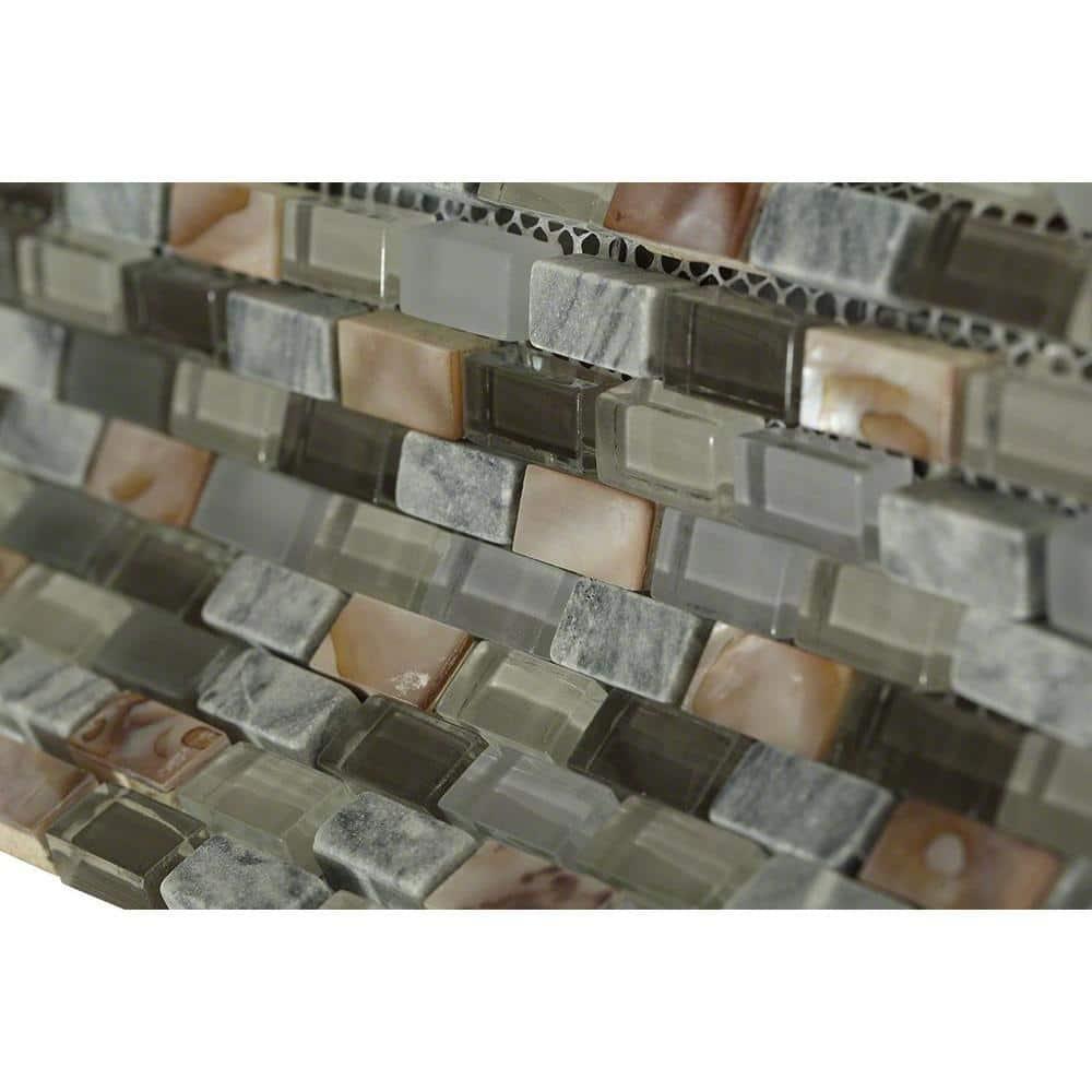 Paradox 0.37" x 0.62" Natural Stone Mosaic Tile