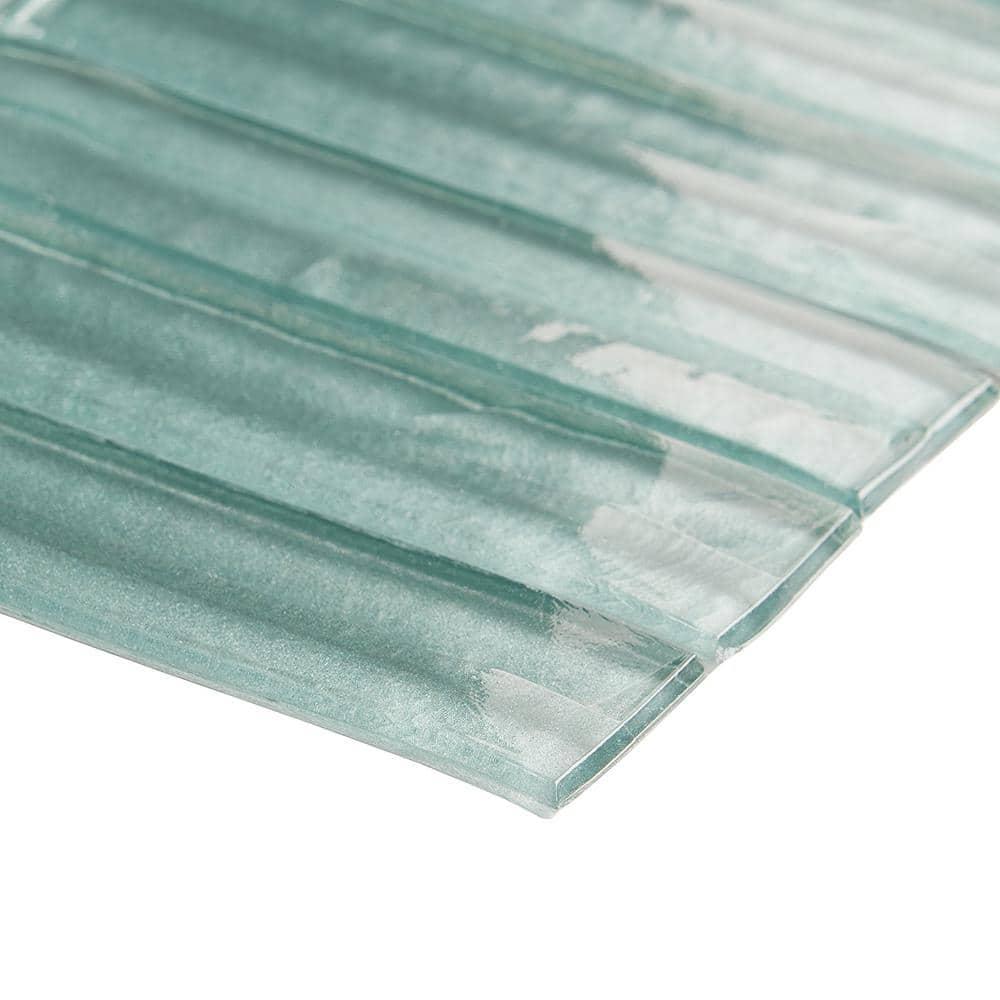 Tara Stacked 11.61" x 11.73" Molten Glass Mosaic Wall Tile (0.95 Sq. Ft. / Sheet)