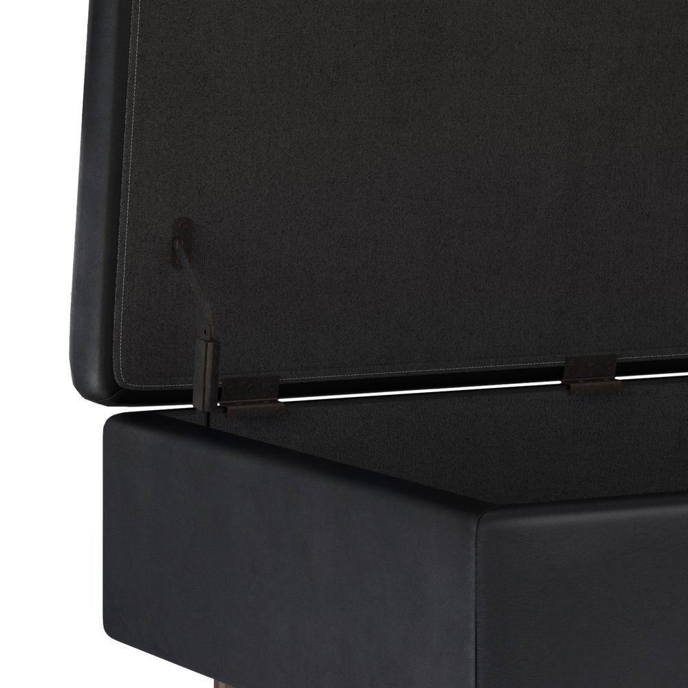 Simpli Home Owen Faux Leather Ottoman