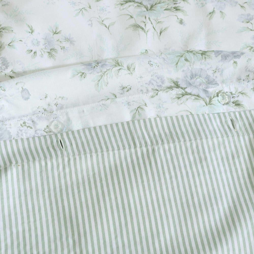 Laura Ashley Laura Ashley Arundel Cotton Reversible Grey Duvet Cover Set