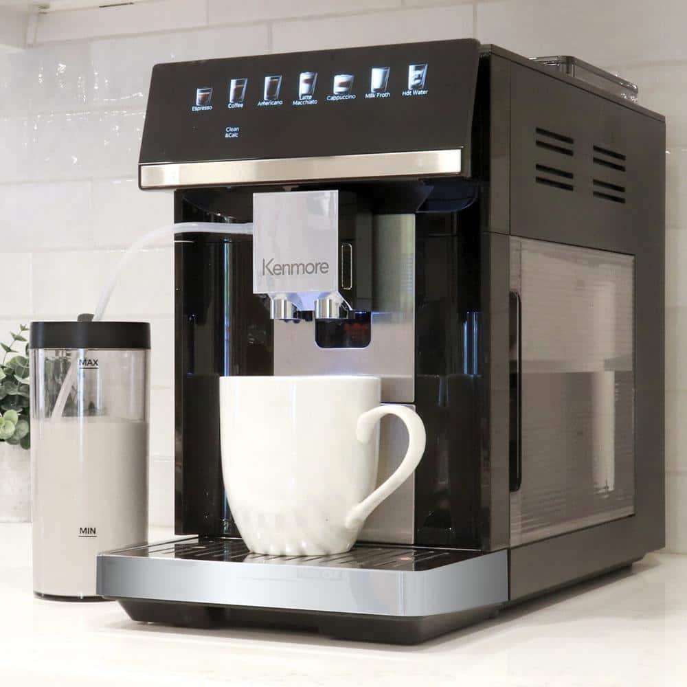 Kenmore Kenmore Super Automatic Espresso Machine with Dual Cream System Milk Frother & Grinder