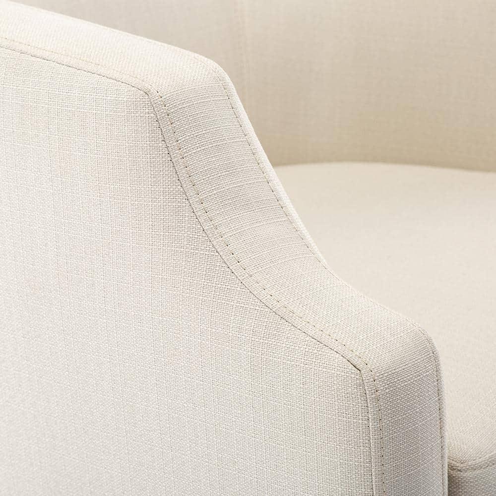 Debbie 77.47cm Wide Polyester Swivel Barrel Chair