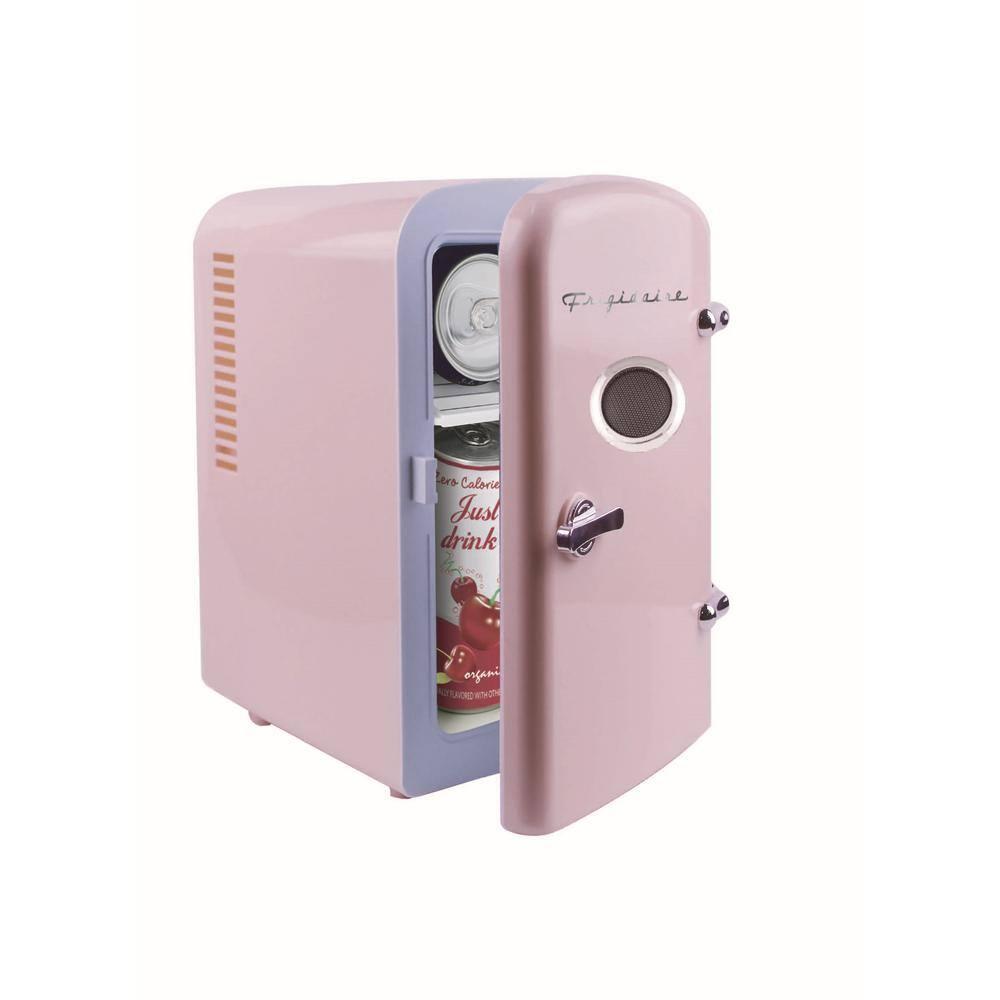 Frigidaire Retro Mini Fridge Cooler, Holds Up to 9 Cans, Portable Fridge for Car, Office, Bedroom, Dorm Room