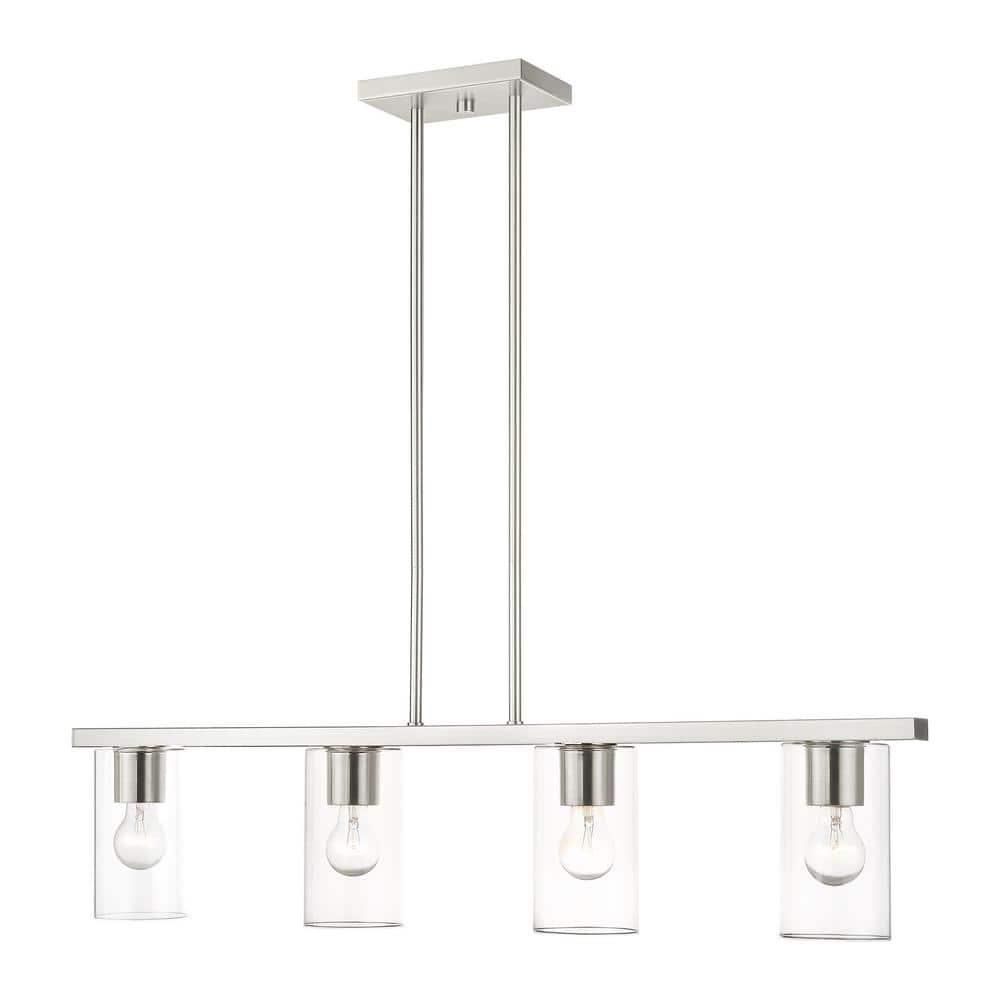 Livex Lighting Zurich 4 - Light Chandelier in  Brushed Nickel