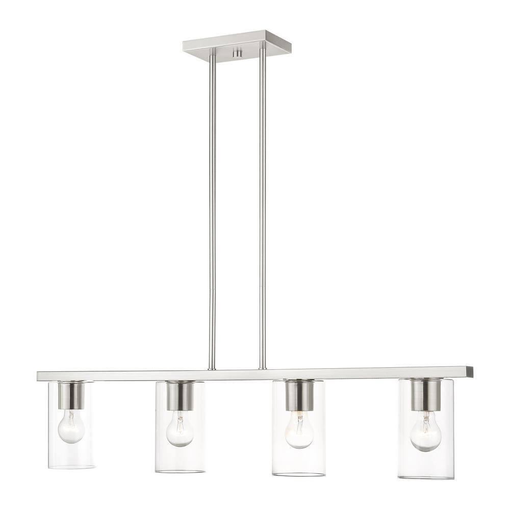 Livex Lighting Zurich 4 - Light Chandelier in  Brushed Nickel