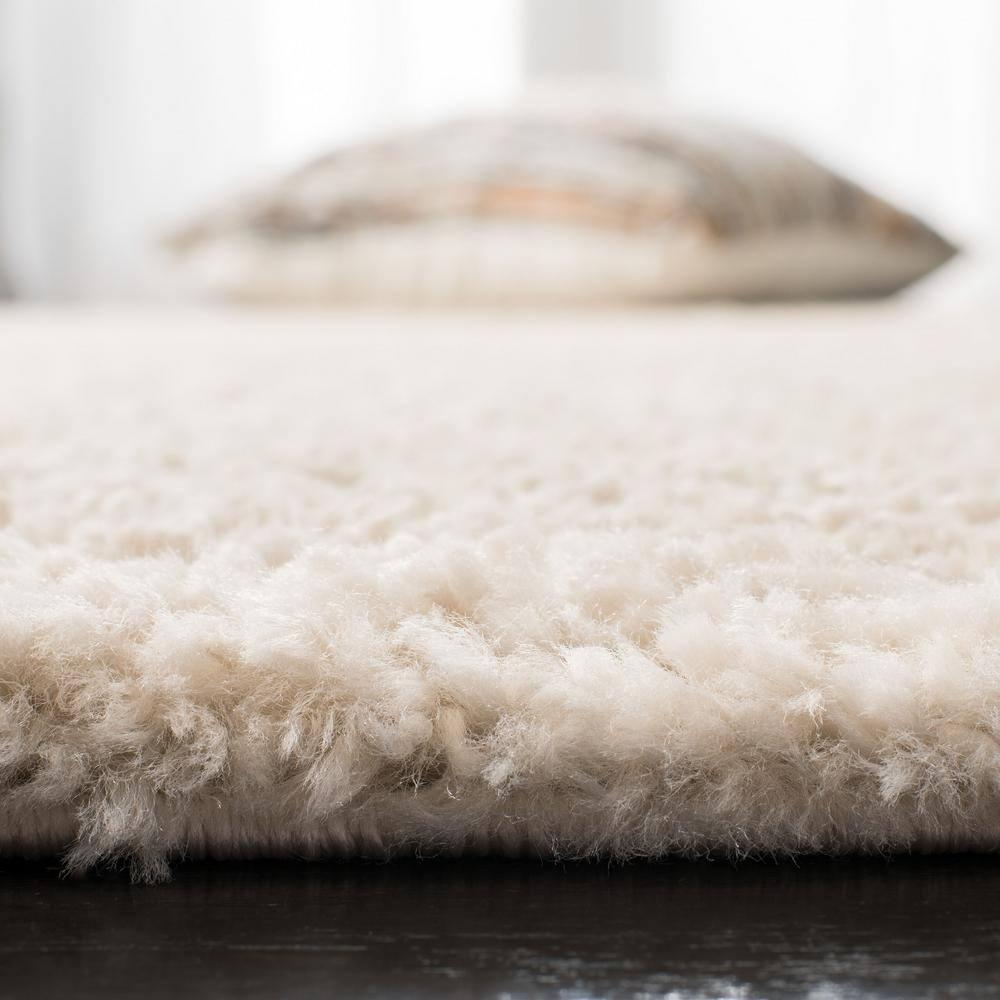 August Shag 900 AUG900 Power Loomed Indoor Runner Rug - Beige - 2'3"x6' - Safavieh