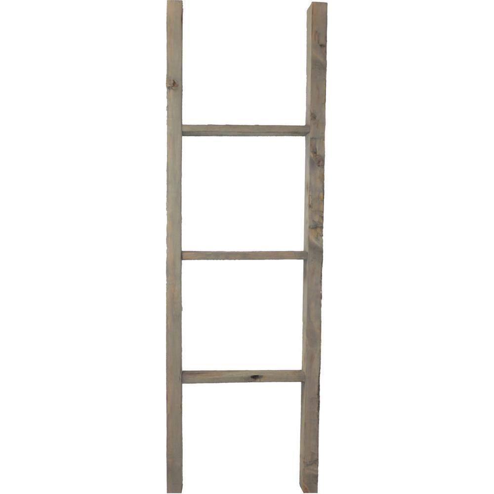 Ekena Millwork Vintage Farmhouse Rung Decorative Ladder
