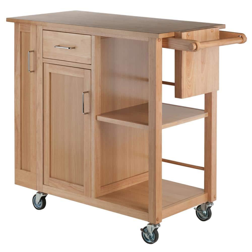 Skyline Decor Douglas 35.63'' H x 42.52'' W Utility Cart with Wheels