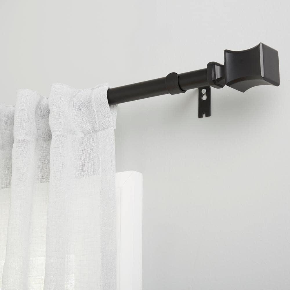 Amalgamated Textiles Adjustable Single Curtain Rod