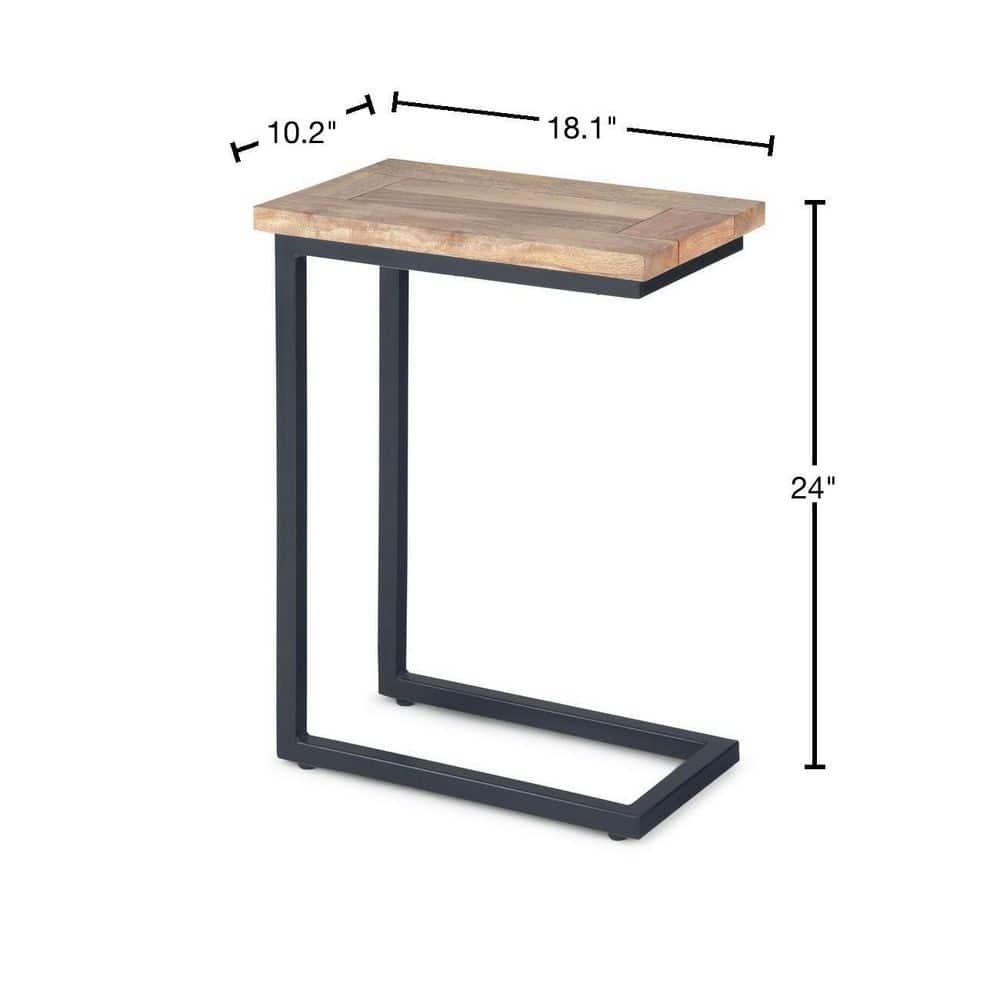 Simpli Home Skyler Solid Mango Wood C Side Table & Reviews | Wayfair