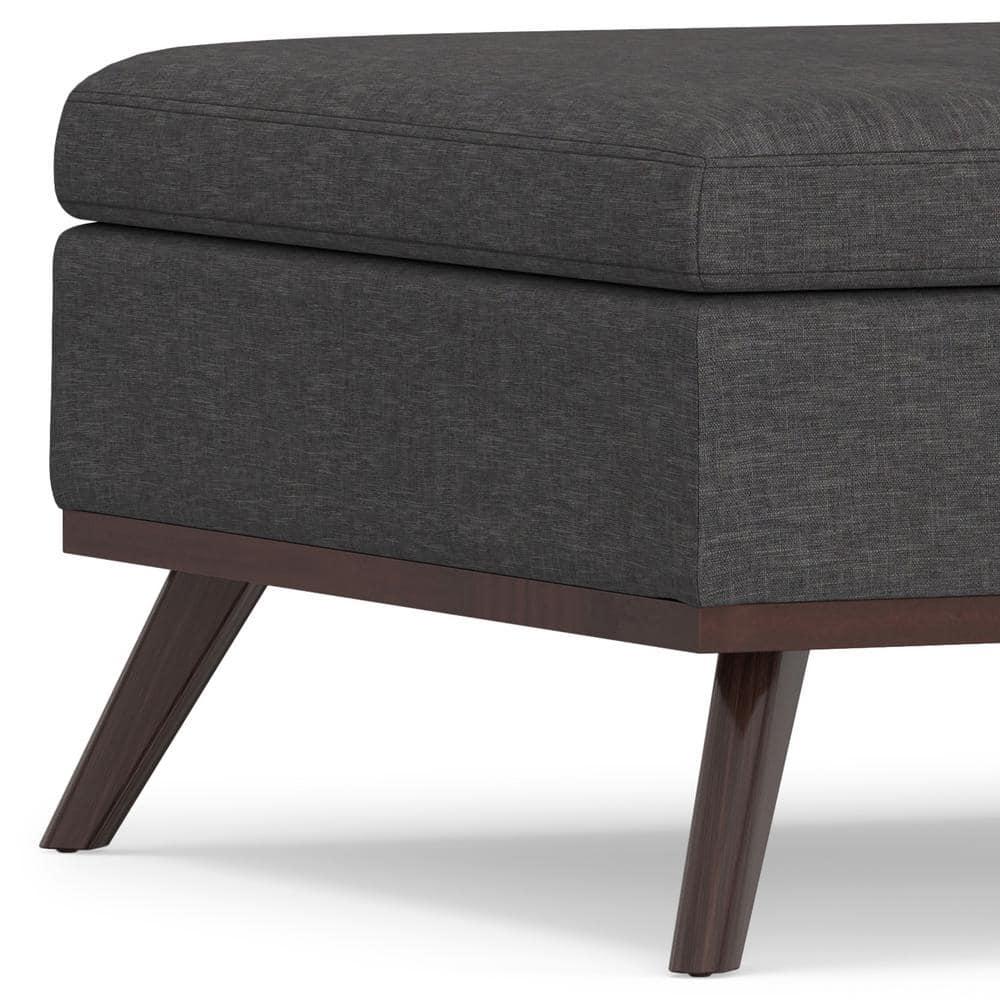 Simpli Home Owen Upholstered Ottoman