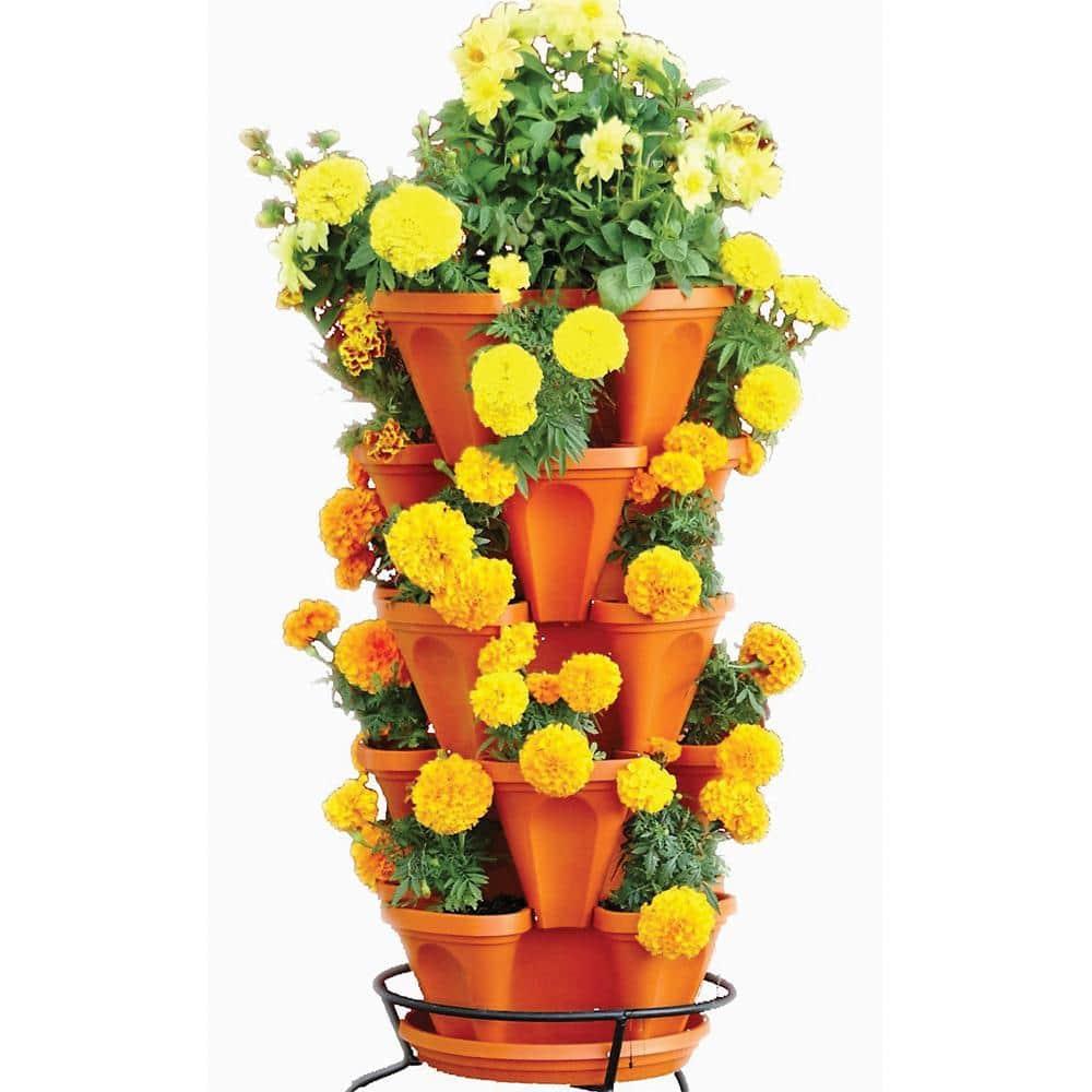 Mr. Stacky 5-Tier Strawberry Planter Pot, 5 Pots