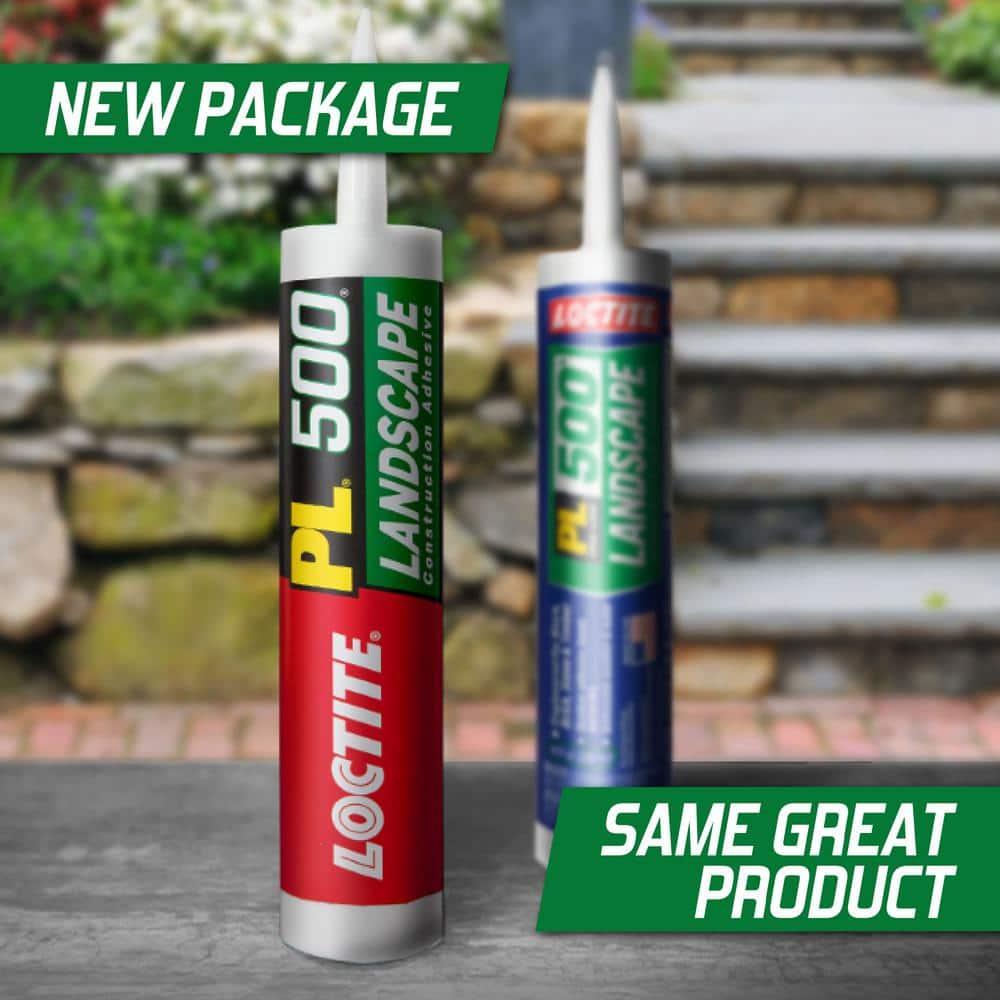 Loctite Landscape Block Adhesive, Paste, Acetone, Beige/Tan, 10 oz Tube