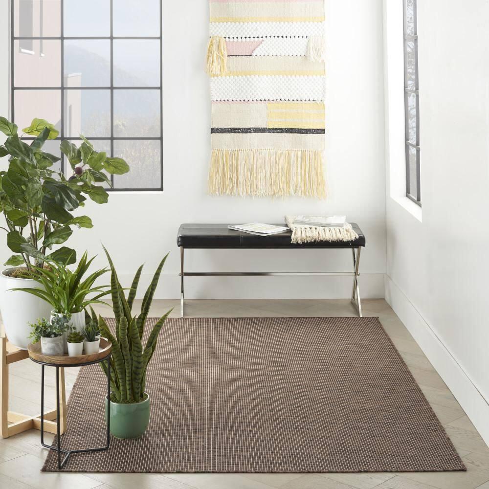 Ebern Designs Southwestern Machine Woven Polypropylene Indoor / Outdoor Area Rug in Natural