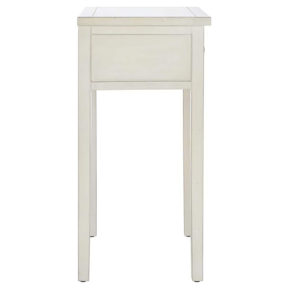 SAFAVIEH Abel Nightstand With Storage Drawer White Birch