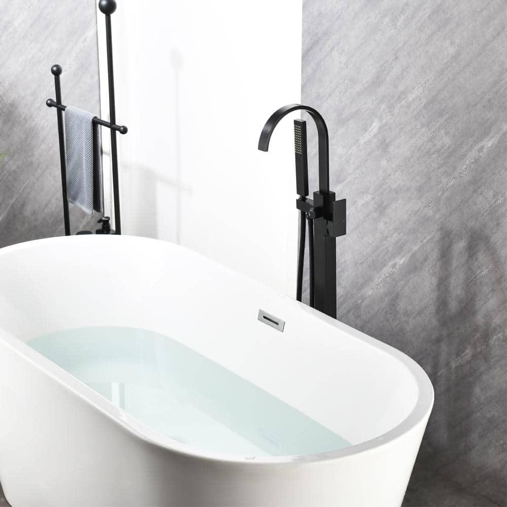 Floor Tub Filler with Diverter