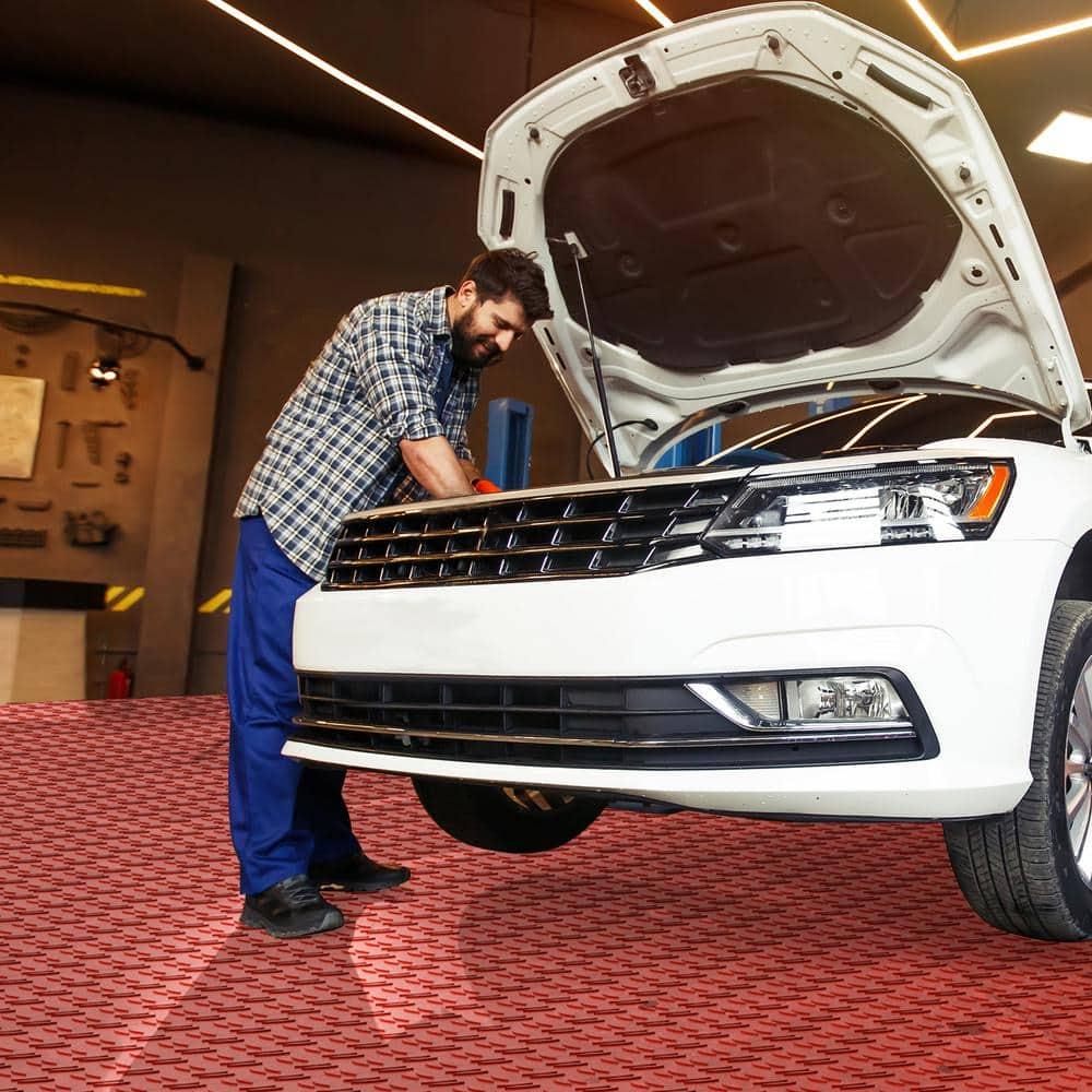 VEVOR VEVOR 12'' W x 12'' L Garage Flooring Tiles (Set of 25)