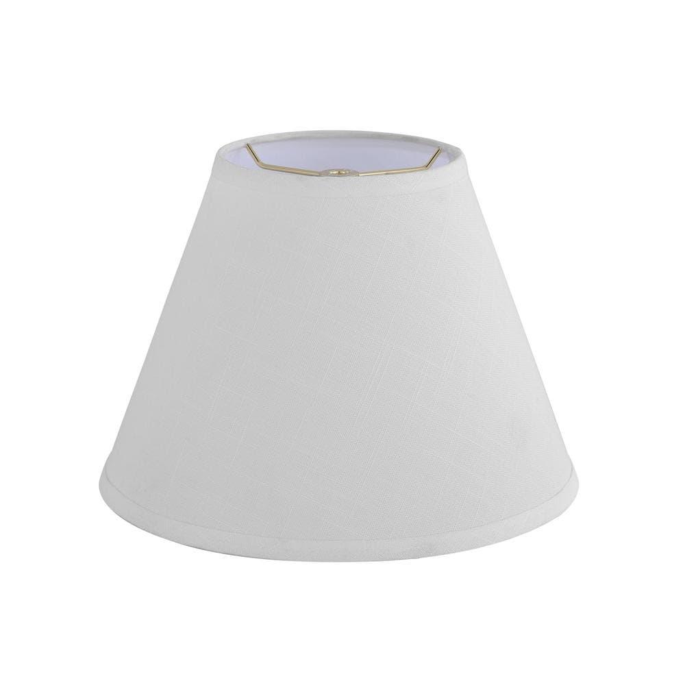 Aspen Creative 32634 Transitional Hardback Empire Shaped Spider Construction Lamp Shade in Off White, 12" wide (6" x 12" x 9")
