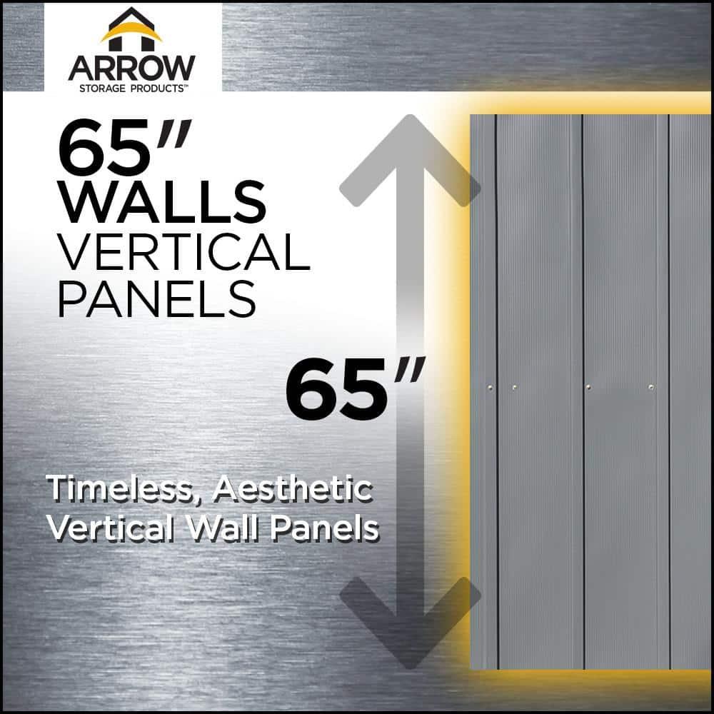 10 ft. W x 8 ft. D Metal Storage Shed