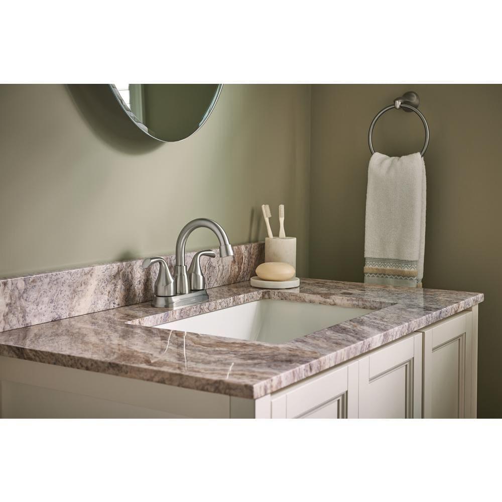 Moen Idora Centerset Bathroom Faucet with Drain Assembly 84115SRN