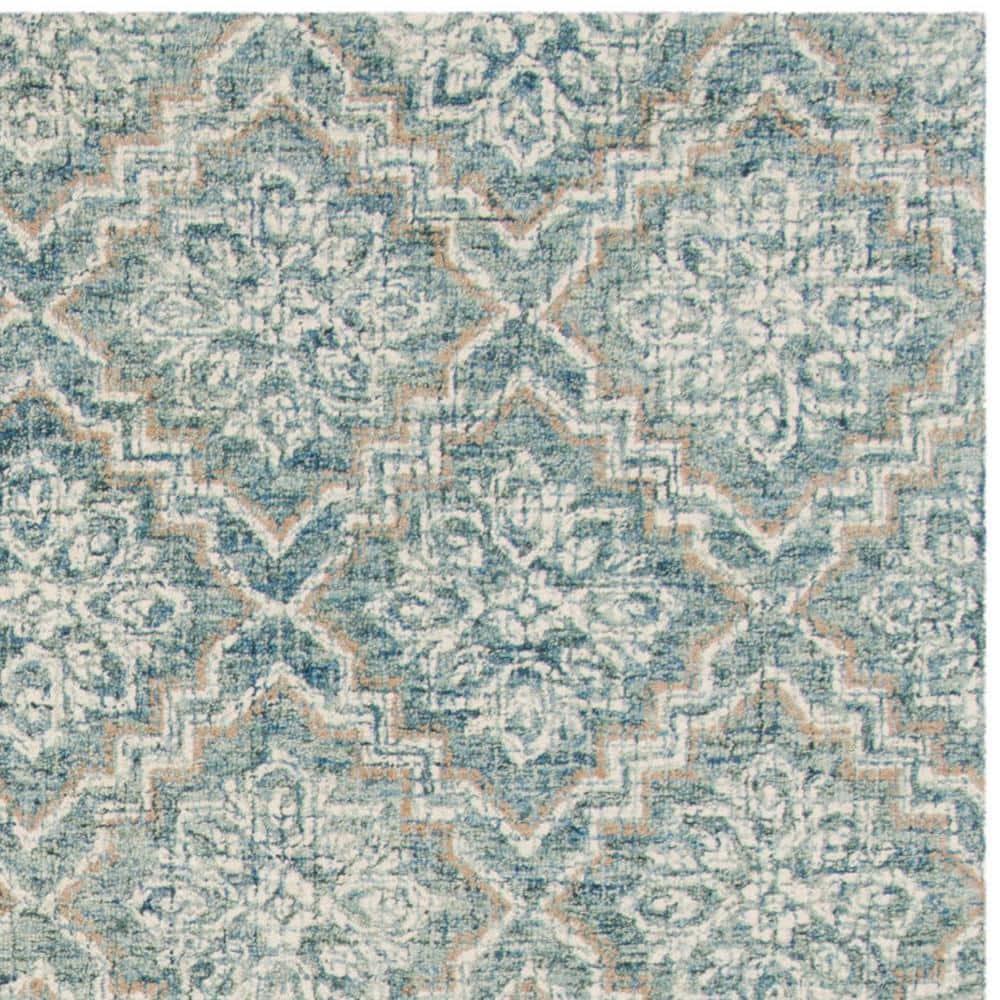Abstract ABT201 Handmade Indoor Area Rug - Blue/Grey - 9'x12' - Safavieh