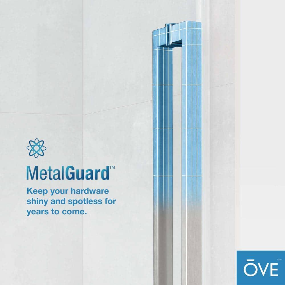 OVE Decors Bel Soft Close 48" x 78" Frameless Sliding Soft Close Shower Door