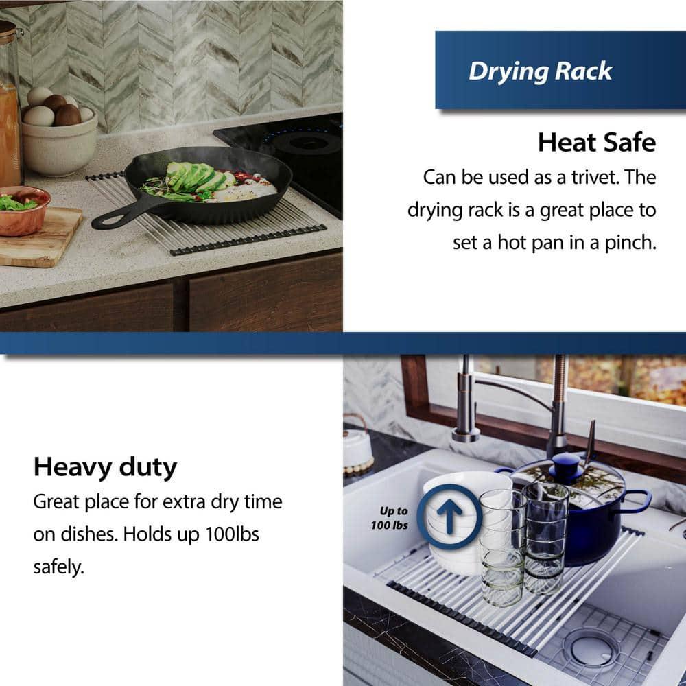 Quartz Undermount Sinks 32.5'' L Undermount Double Bowl Kitchen Sink