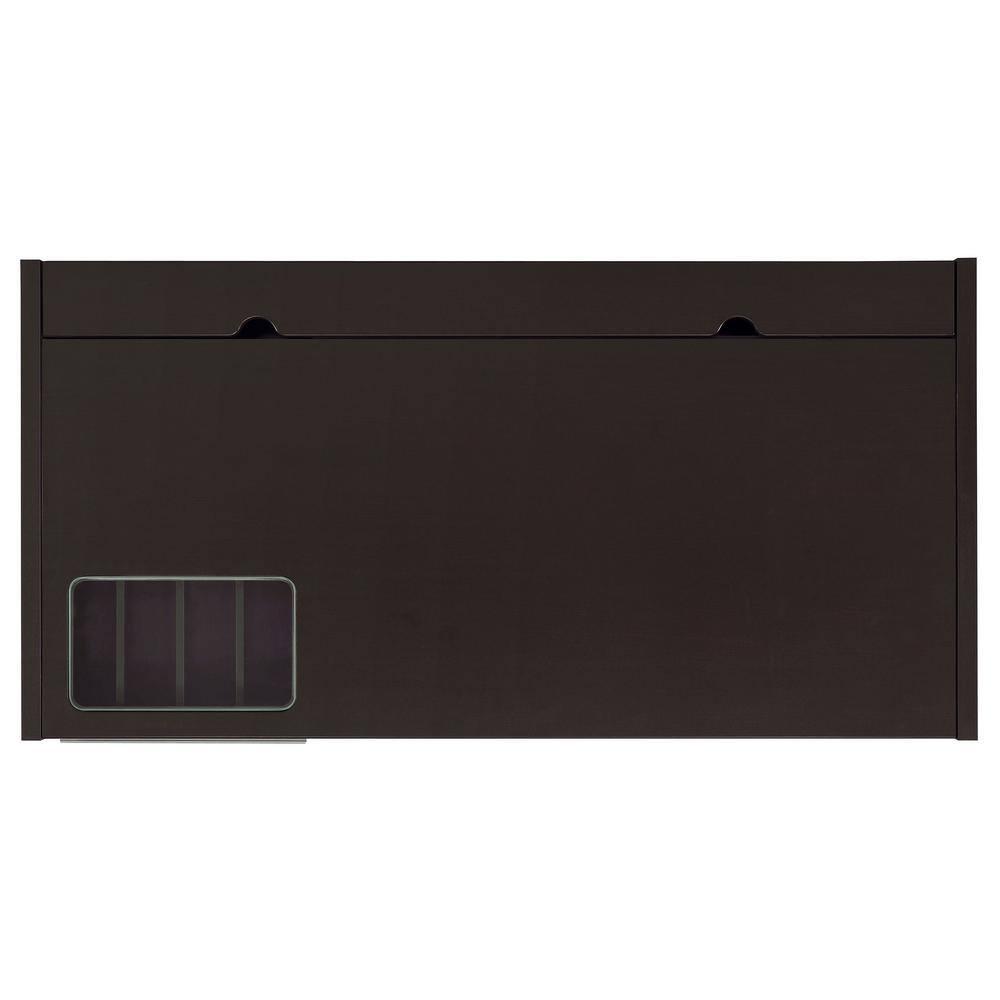 Halston 3 Drawer Office Desk Cappuccino - Coaster