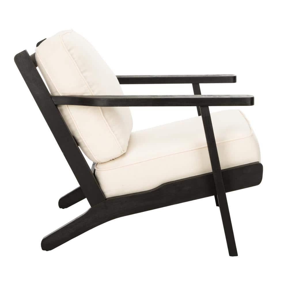 Nico Mid Century Accent Chair - ACH4501A - Bone/Black - Safavieh