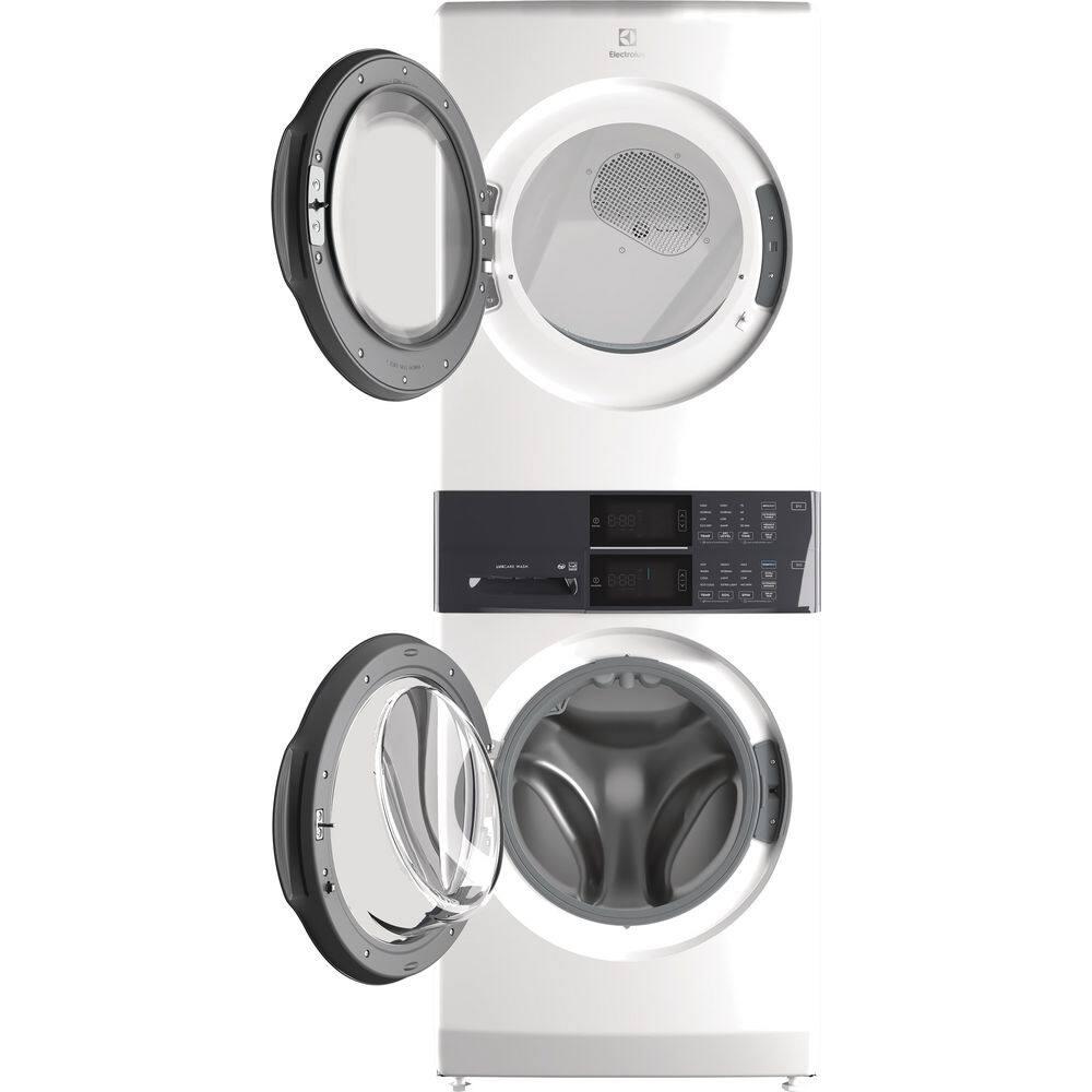 Electrolux Washer & Dryer Set with Stackable 4.4 Cubic Feet Front Load Washer and 8 Cubic Feet Dryer with Stacking Kit