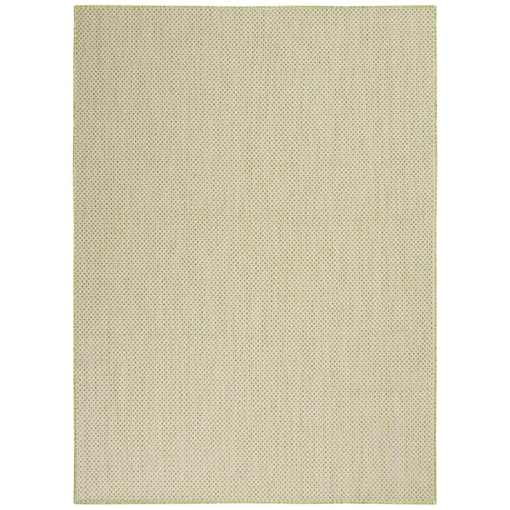 Nourison Courtyard COU01 Indoor/outdoor Area Rug - Ivory Green 6' x 9'