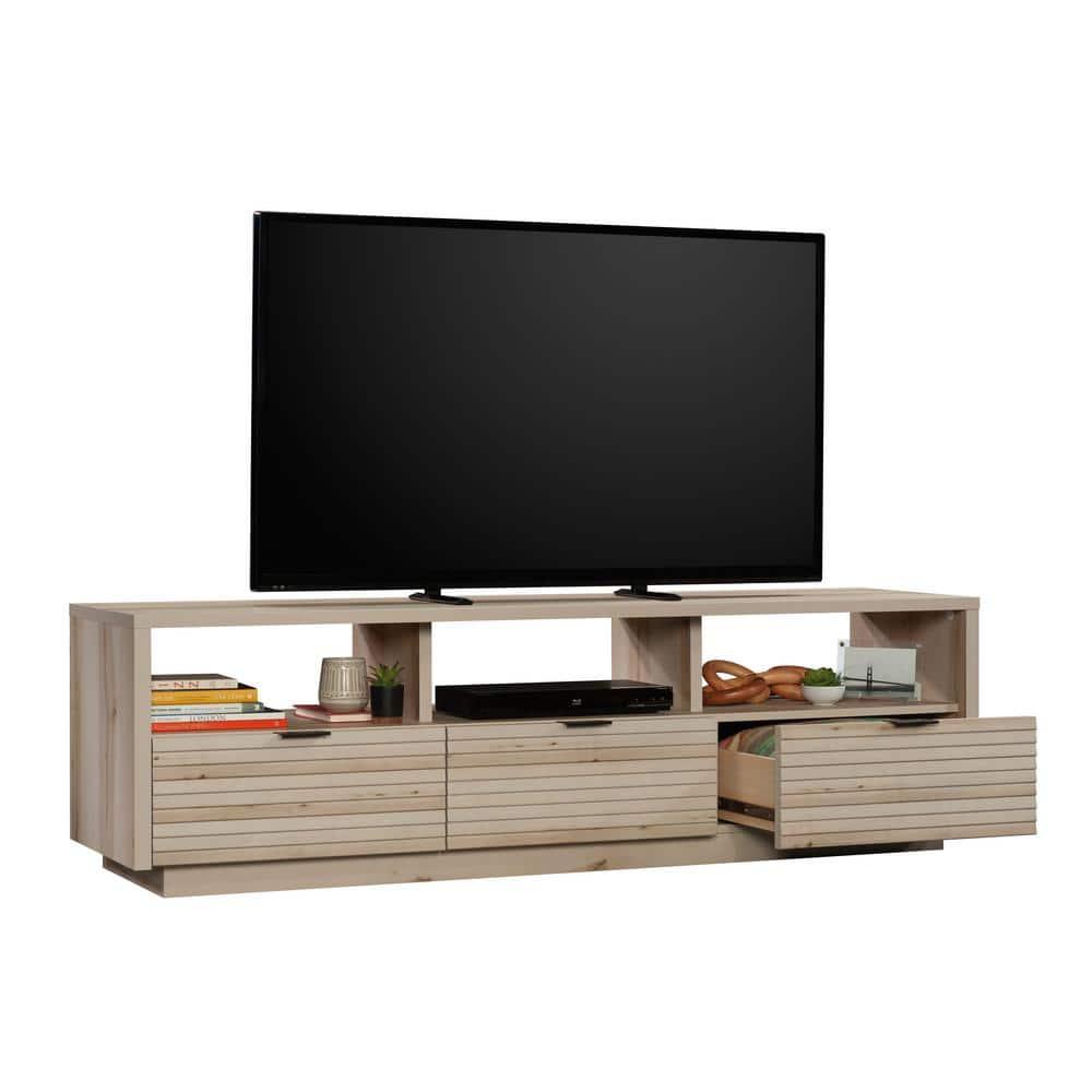 Sauder Harvey Park TV Stand with Drawers for TVs up to 70", Pacific Maple Finish