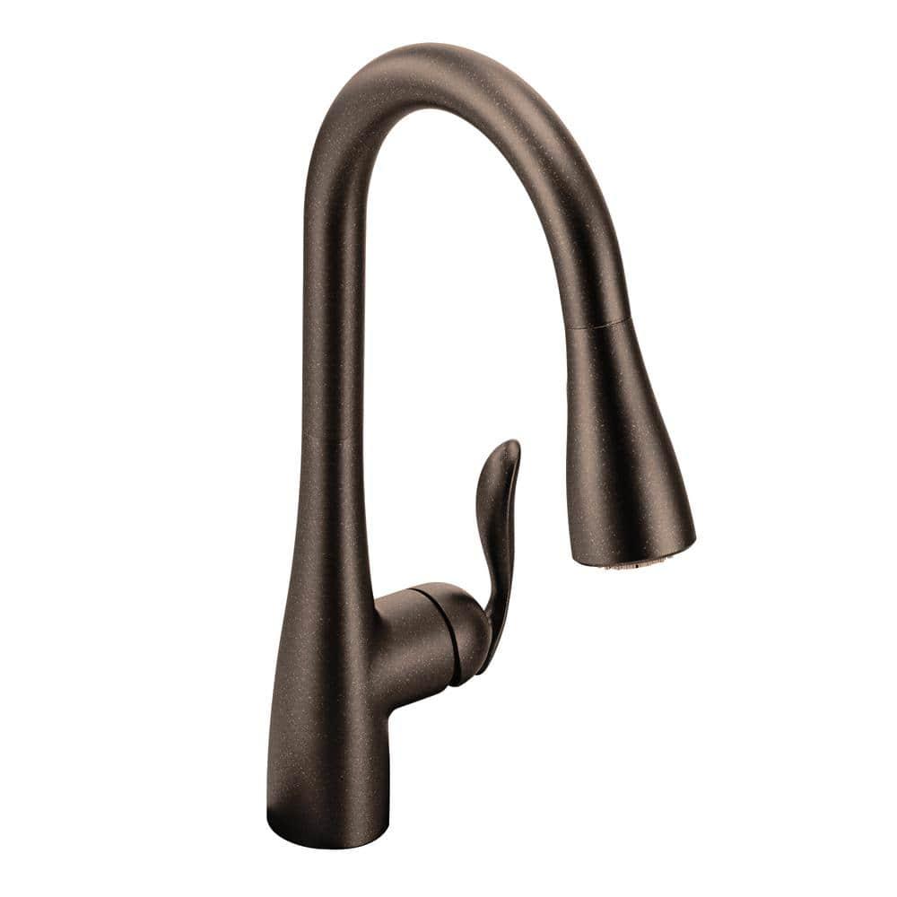 Moen Arbor One Handle High Arc Pulldown Bar Faucet with Reflex Technology