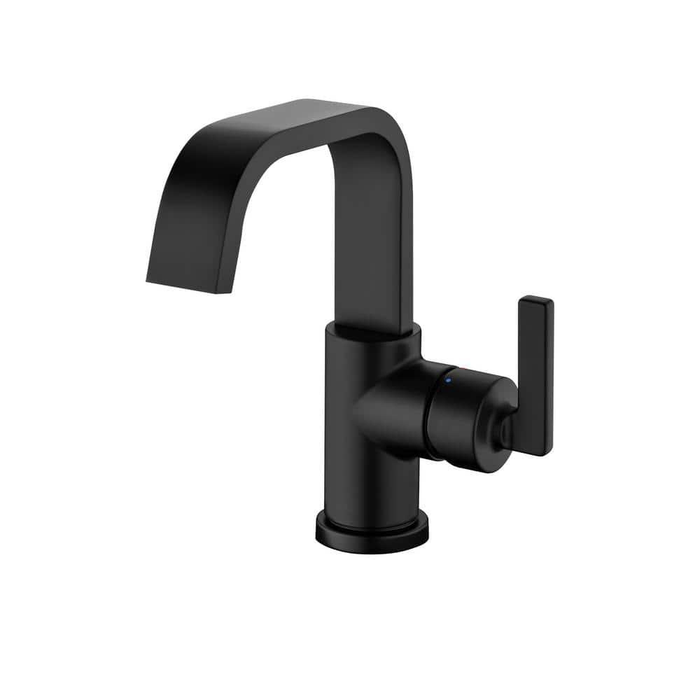 Single Hole Bathroom Faucet with Drain Assembly